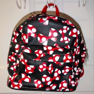 Disney Minnie Mouse Mini backpack with red and white bows